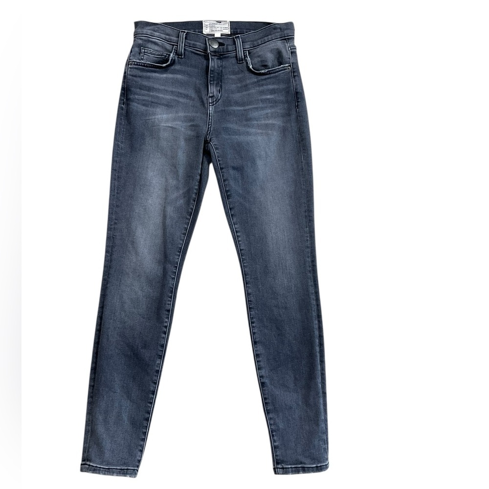 Current/Elliott The High Waist Stiletto Skinny Jeans Everett Wash Size 26